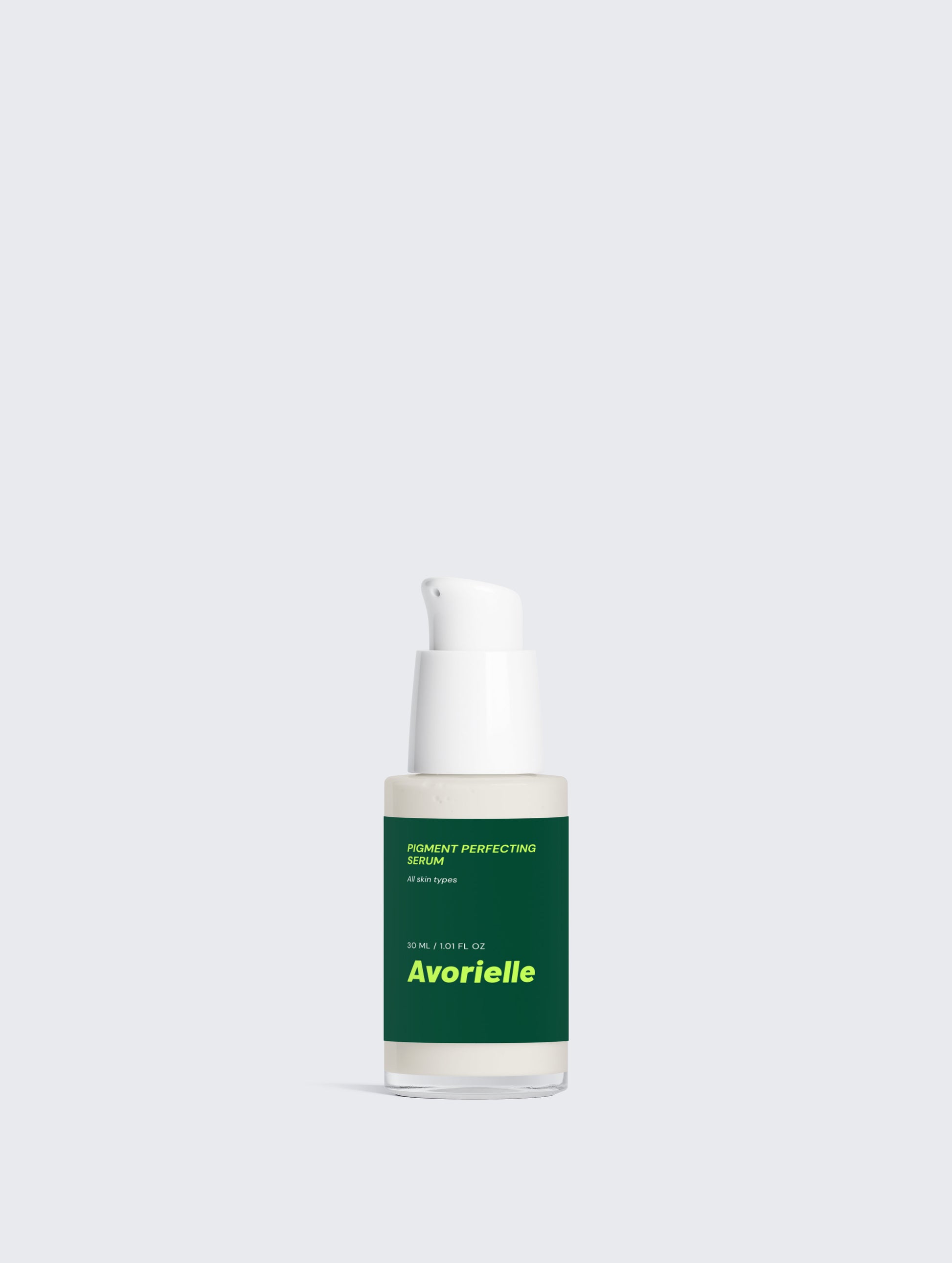 Pigment Perfecting Serum by Avorielle in a sleek bottle, perfect for achieving even skin tone and a radiant complexion.